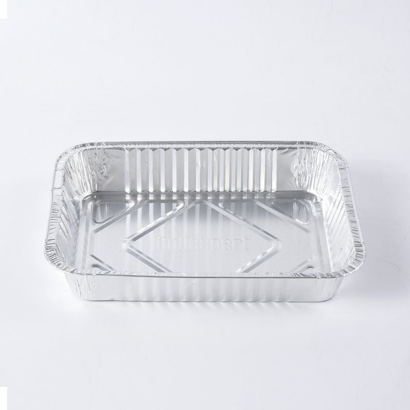 Bandeja econômica descartável por atacado do recipiente da folha de alumínio para o cozimento do alimento que empacota RK-22